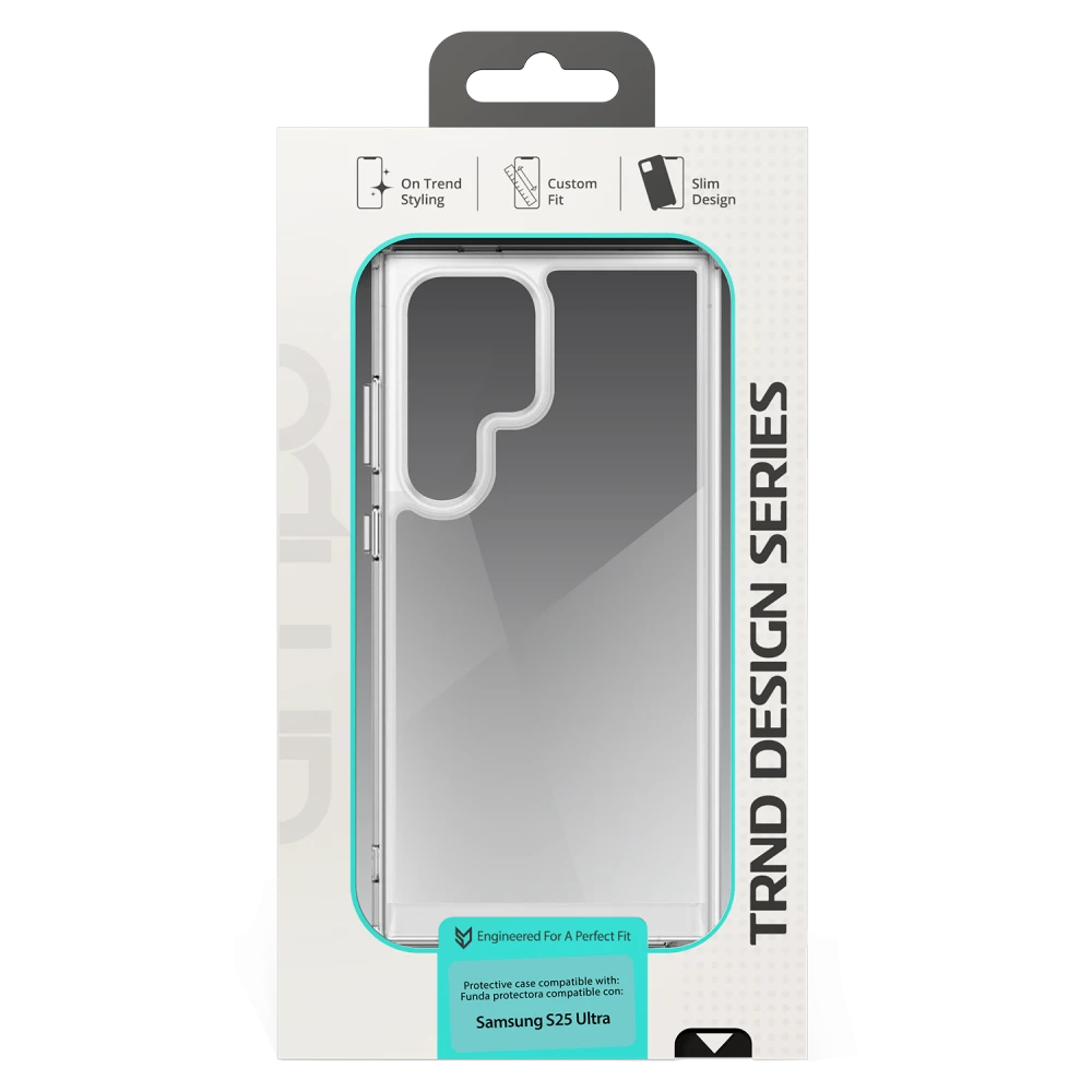 AMPD - TPU / Acrylic Crystal Clear Case with Mag Ring for Samsung Galaxy S25 Ultra