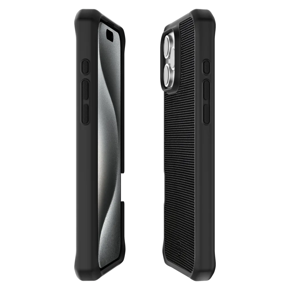 ITSKINS - Ballistic_R Nylon MagSafe Case for Apple iPhone 16 Pro - Black