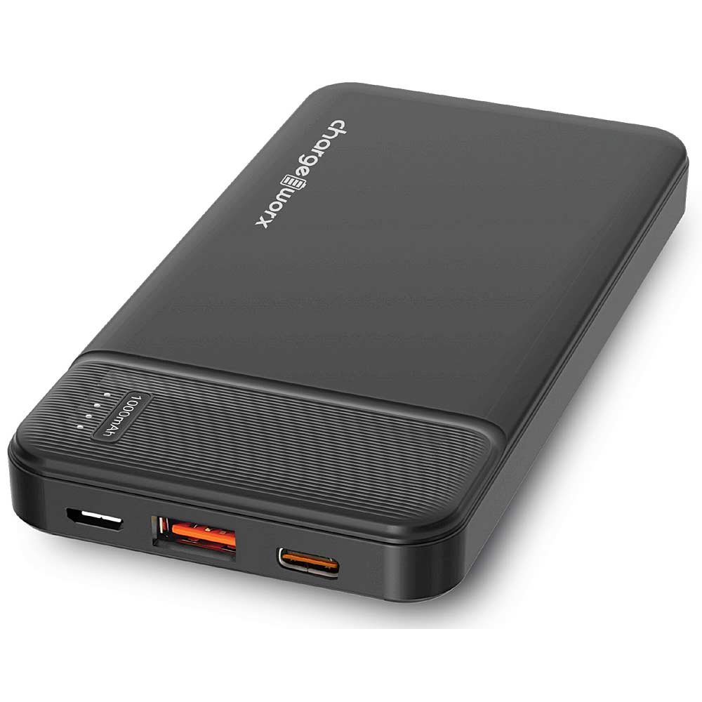 Chargeworx 10000mAh Compact USB-C Power Bank w/ Power Delivery & Quick Charge