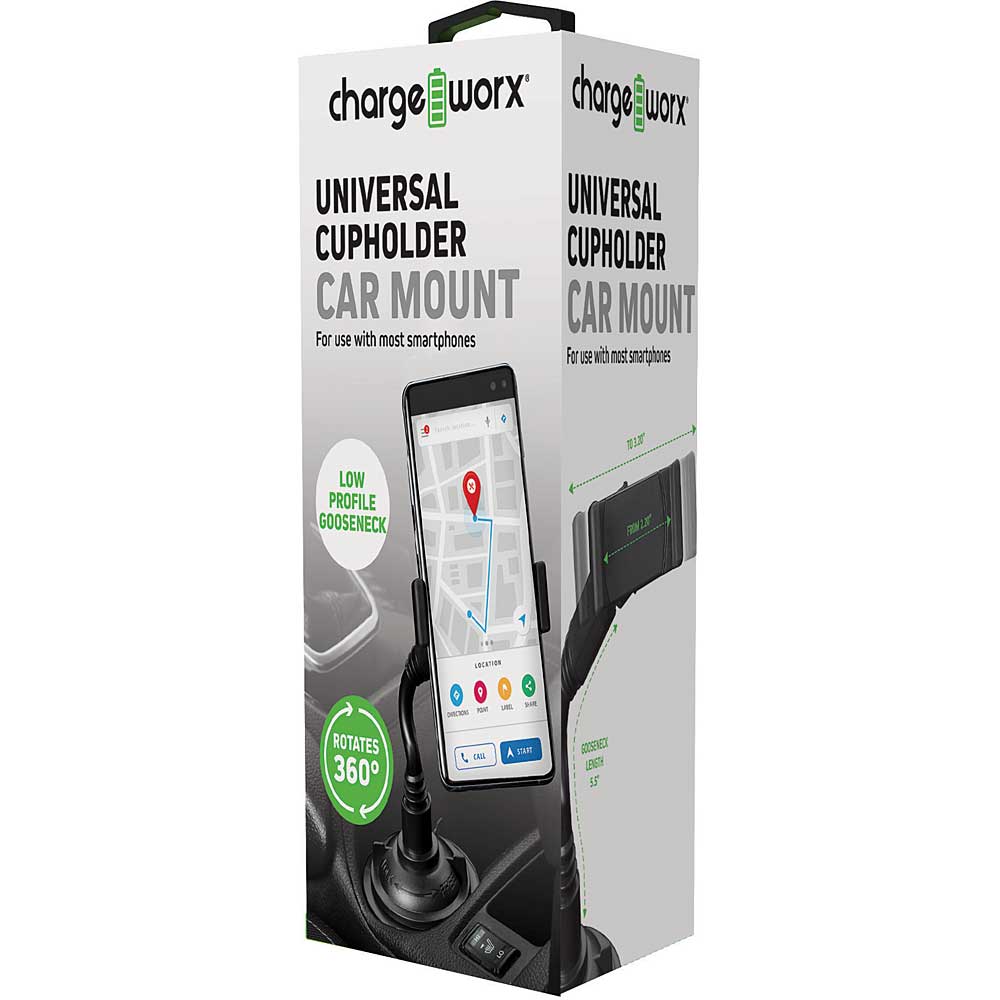 Chargeworx Universal Cupholder Car Mount