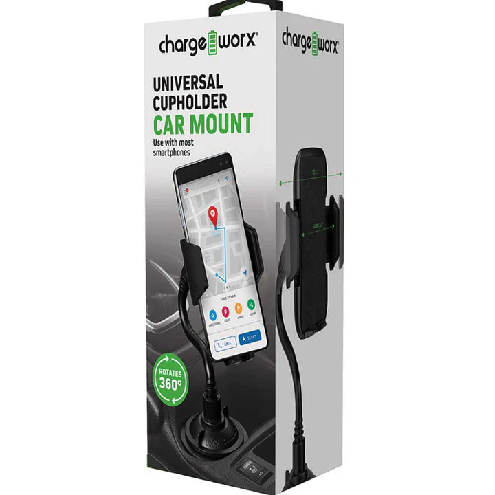 Chargeworx Universal Cupholder Car Mount