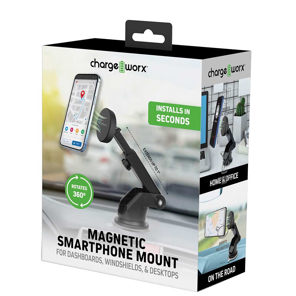 Chargeworx Universal Magnetic Cupholder Car Mount