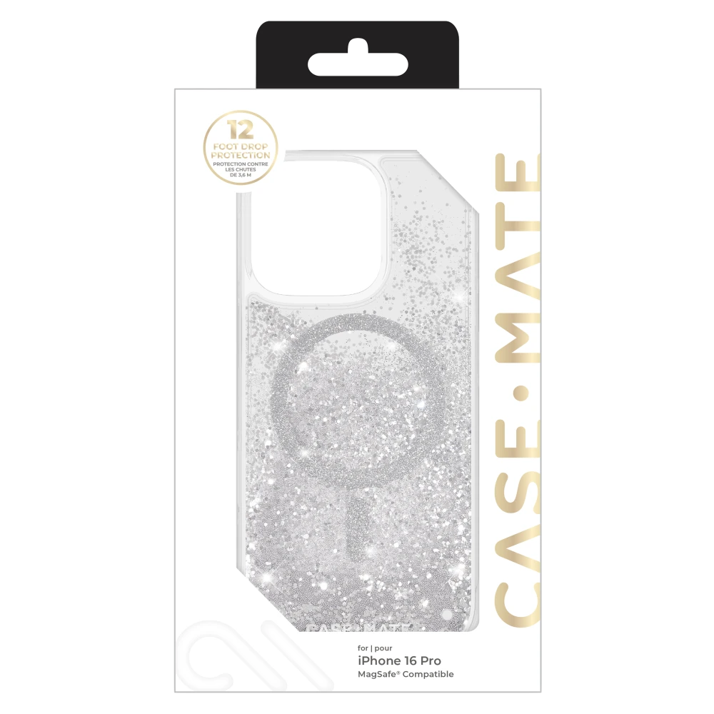 Case-Mate - Waterfall Case for Apple iPhone 16 Pro - Silver