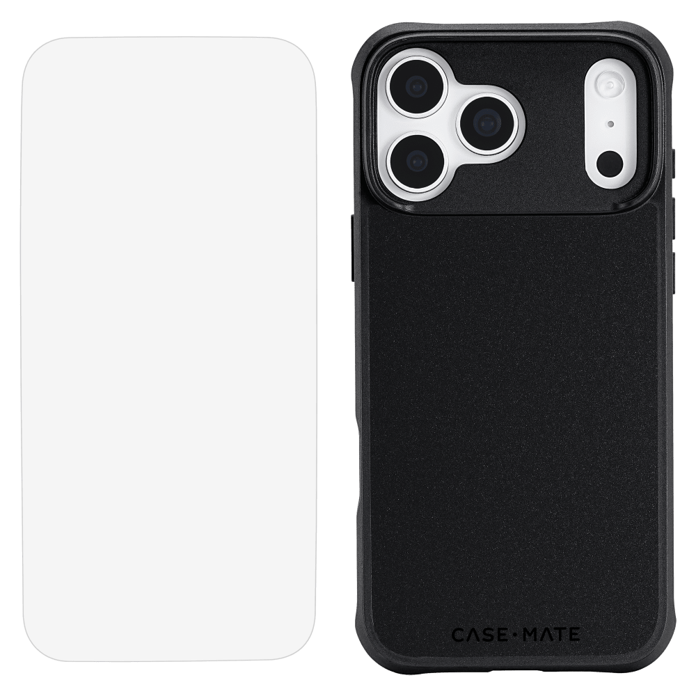 Case-Mate - Protection Pack Tough MagSafe Case and Glass Screen Protector for Apple iPhone 17 Pro Max - Black