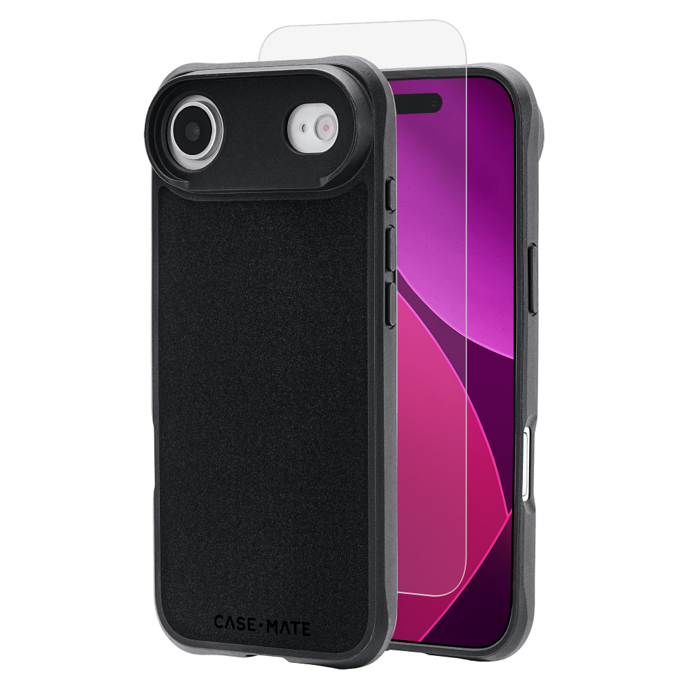 Case-Mate - Protection Pack Tough MagSafe Case and Glass Screen Protector for Apple iPhone Air - Black