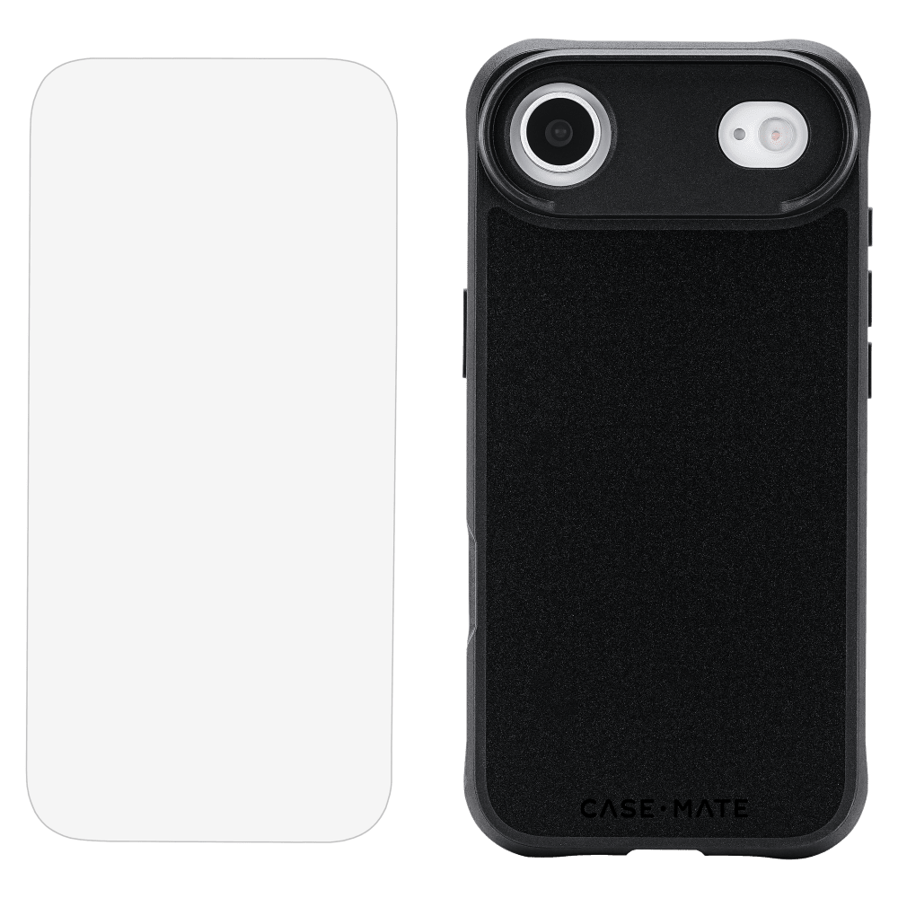 Case-Mate - Protection Pack Tough MagSafe Case and Glass Screen Protector for Apple iPhone Air - Black