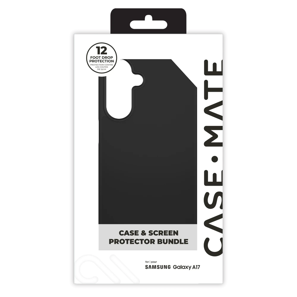 Case-Mate - Bundle Pack Tough Case and Glass Screen Protector for Samsung Galaxy A17 5G - Black