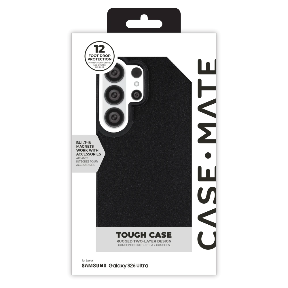 Case-Mate - Tough Case with Magnet for Samsung Galaxy S26 Ultra - Black