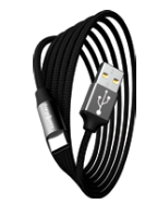 Chargeworx 10 FT USB-A to USB-C Cable (Black)