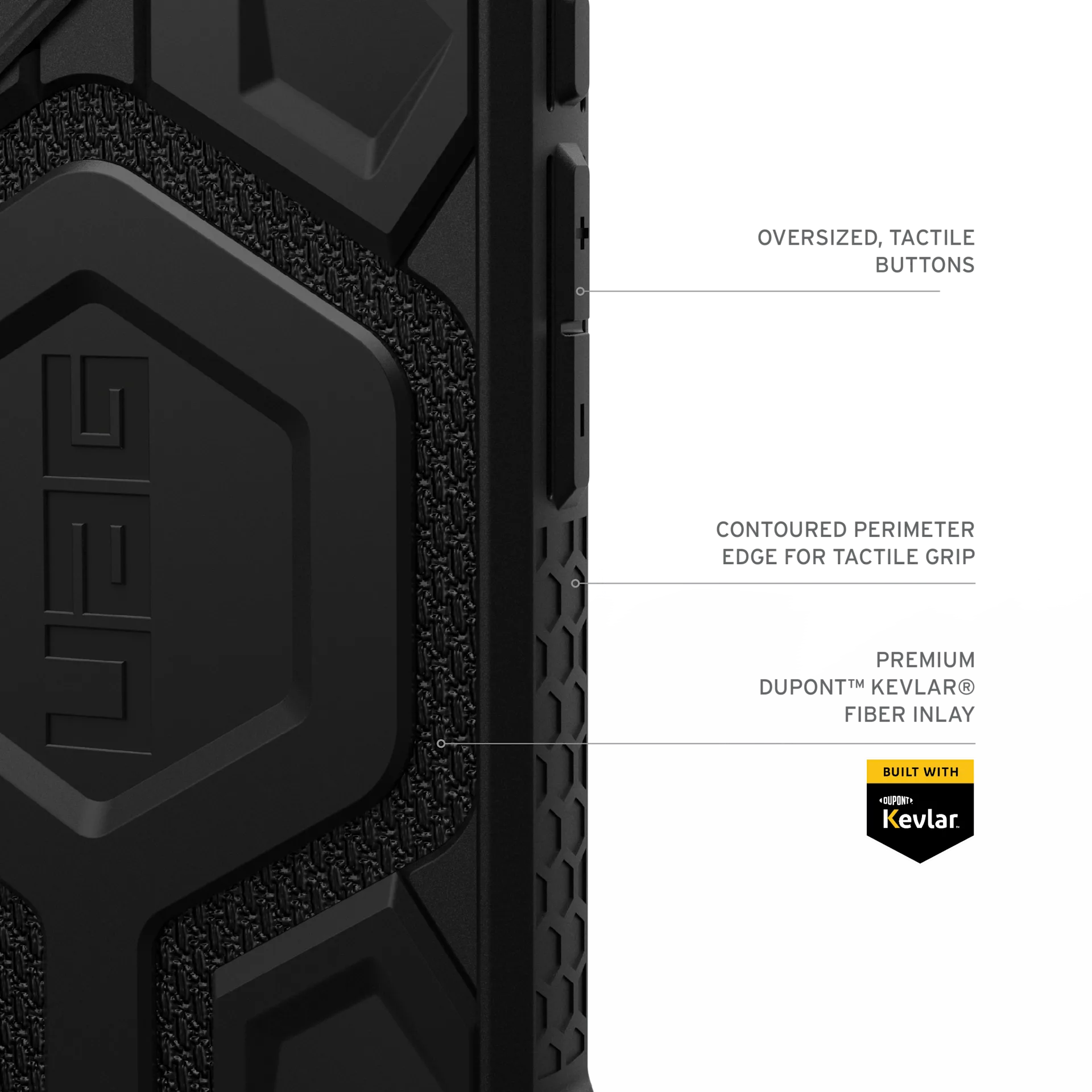 Urban Armor Gear (UAG) - Monarch Pro MagSafe Case for Apple iPhone 16 Plus - Kevlar Black