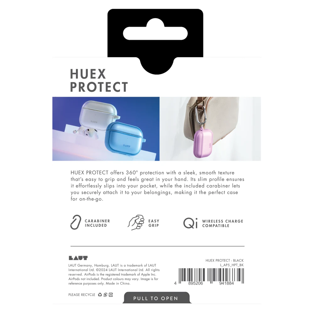 Laut - HUEX PROTECT Case for Apple AirPods 4 - Black