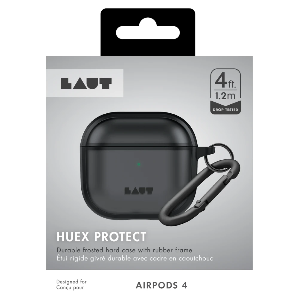 Laut - HUEX PROTECT Case for Apple AirPods 4 - Black