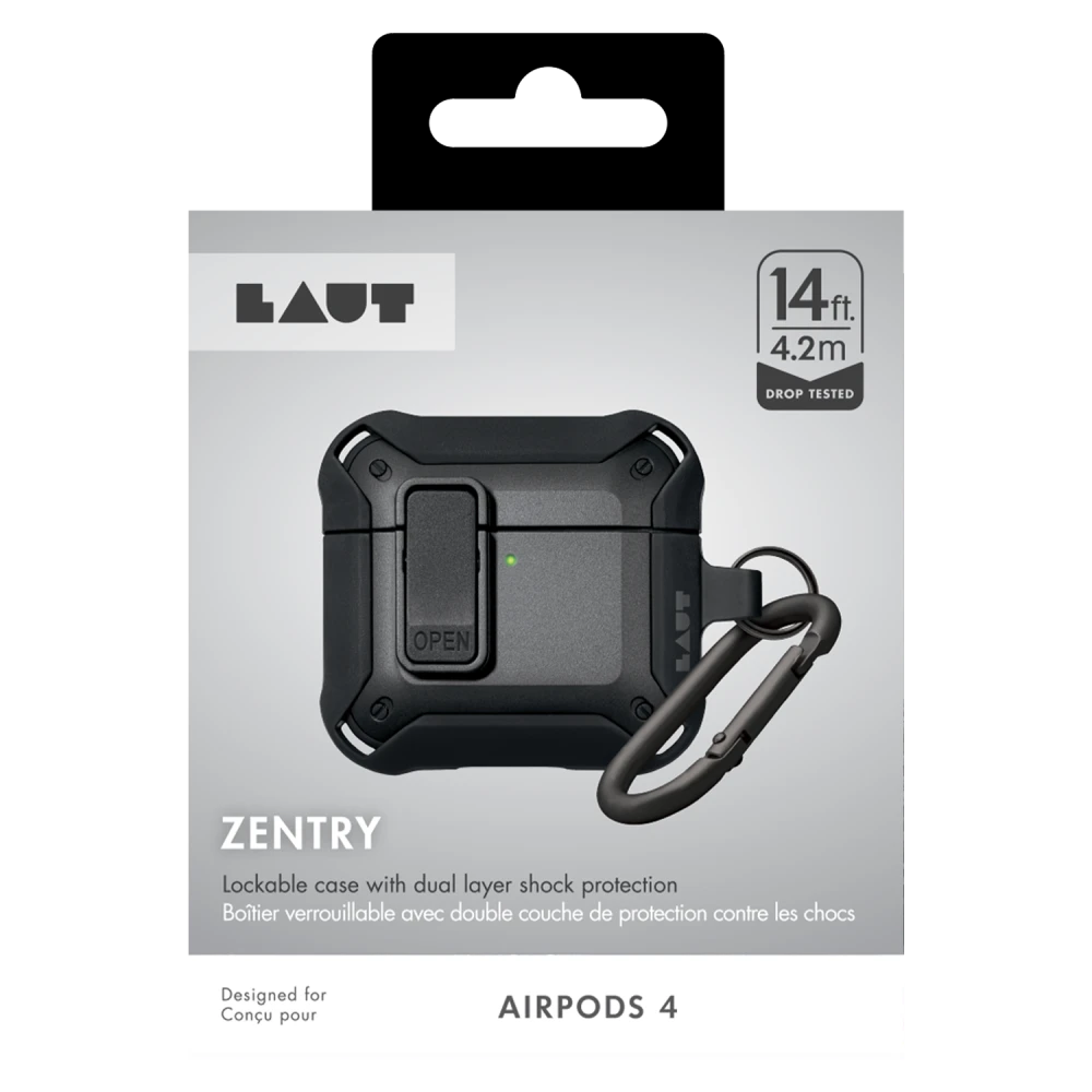 Laut - ZENTRY Case for Apple AirPods 4 - Black
