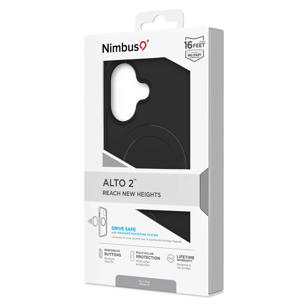 Nimbus9 - Alto 2 MagSafe Case for Apple iPhone 16 Plus - Black