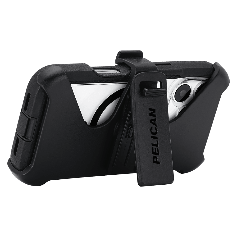 Pelican - Voyager MagSafe Case with Holster for Apple iPhone 17 Pro Max - Black and Clear