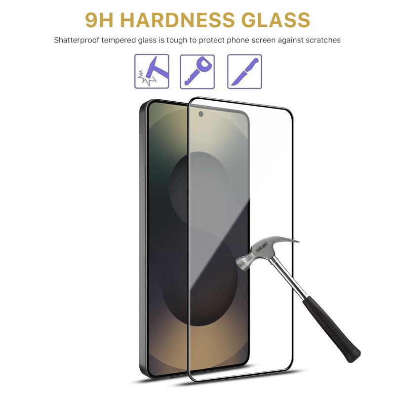 MyBat Pro Full Coverage Tempered Glass Screen Protector (Fingerprint Unlock) for Samsung Galaxy S26 Ultra - Black