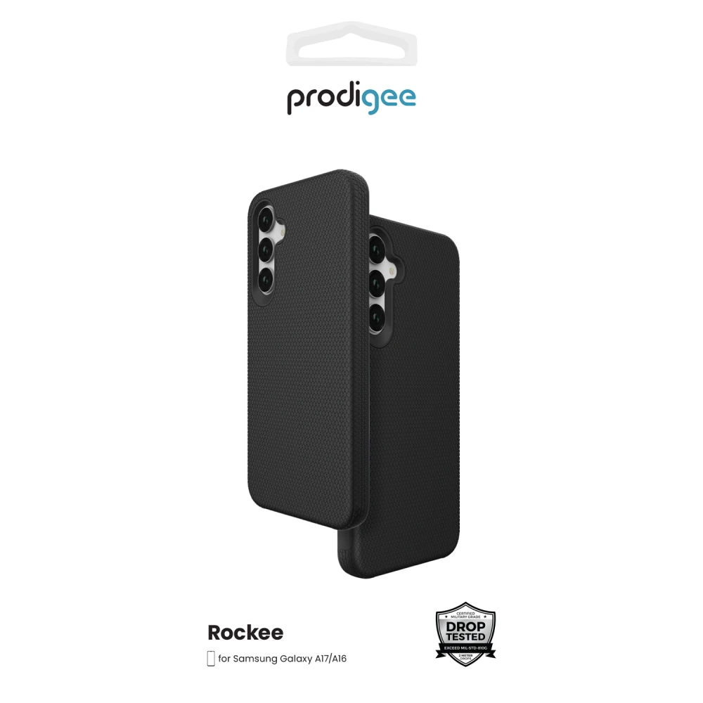prodigee - Rockee Case with Magnet for Samsung Galaxy A17 5G / Galaxy A165G - Black