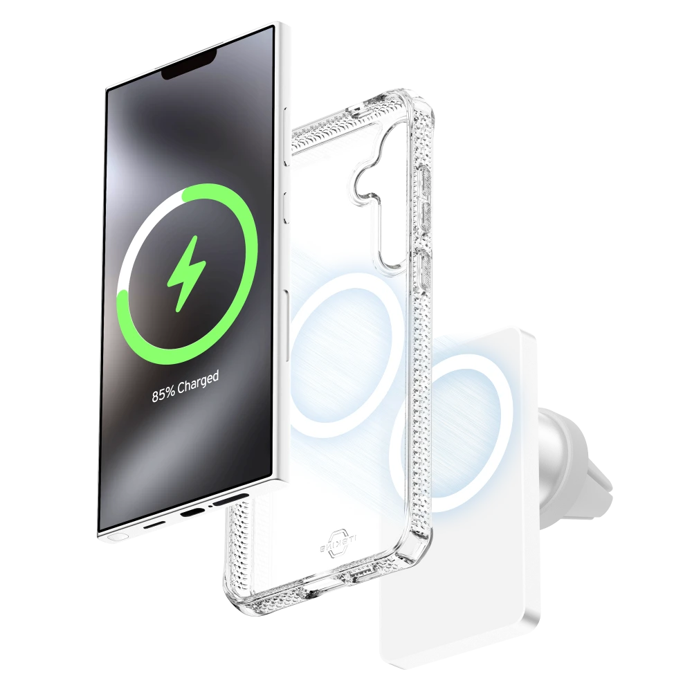 ITSKINS - Hybrid_R Clear MagSafe Case for Samsung Galaxy S25 Plus