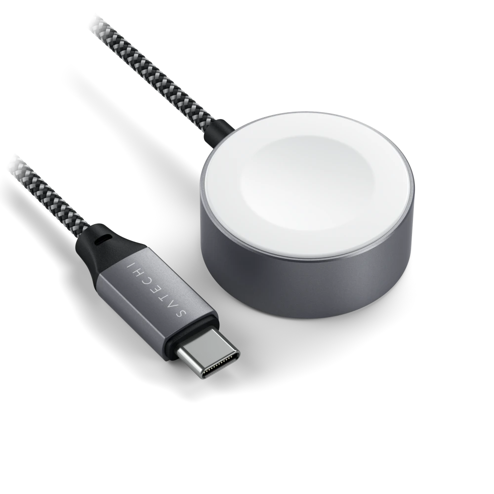 Satechi USB C Magnetic Charging Cable for Apple Watch - Space Gray