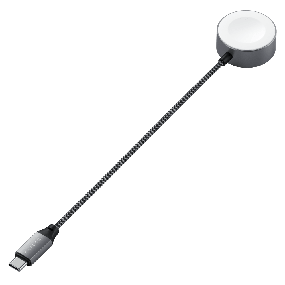 Satechi USB C Magnetic Charging Cable for Apple Watch - Space Gray