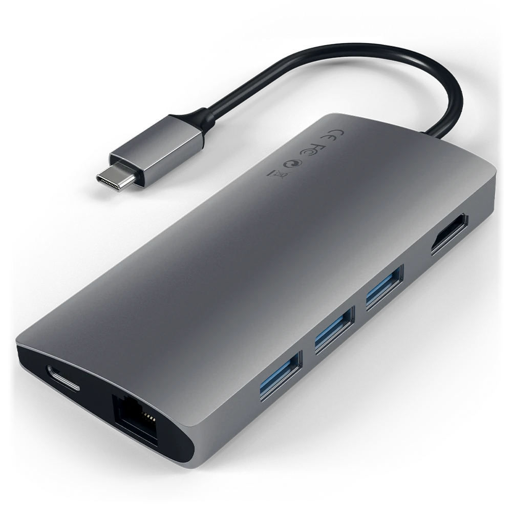 Satechi - Type C to Multi Port Adapter 4K Ethernet V2 - Space Gray