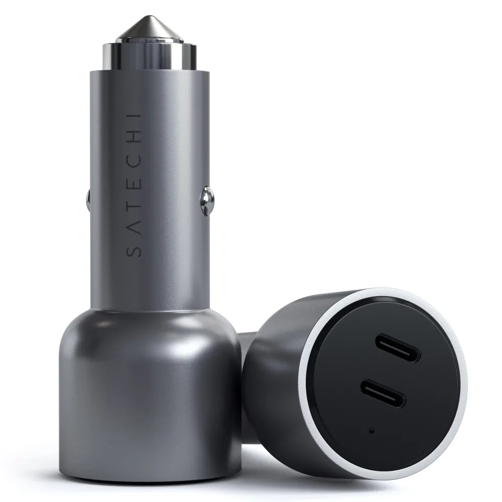 Satechi - Dual USB C PD Car Charger 40W - Space Gray