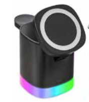 Chargeworx 3-In-1 Multi-Charging Stand with RGB Lighting