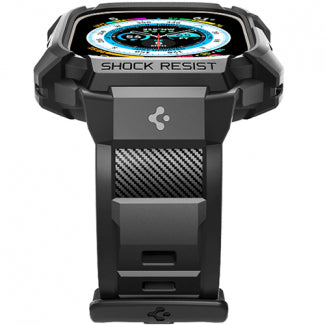 Spigen Rugged Armor Case Compatible with Apple Watch Ultra 2/1 49mm - Black