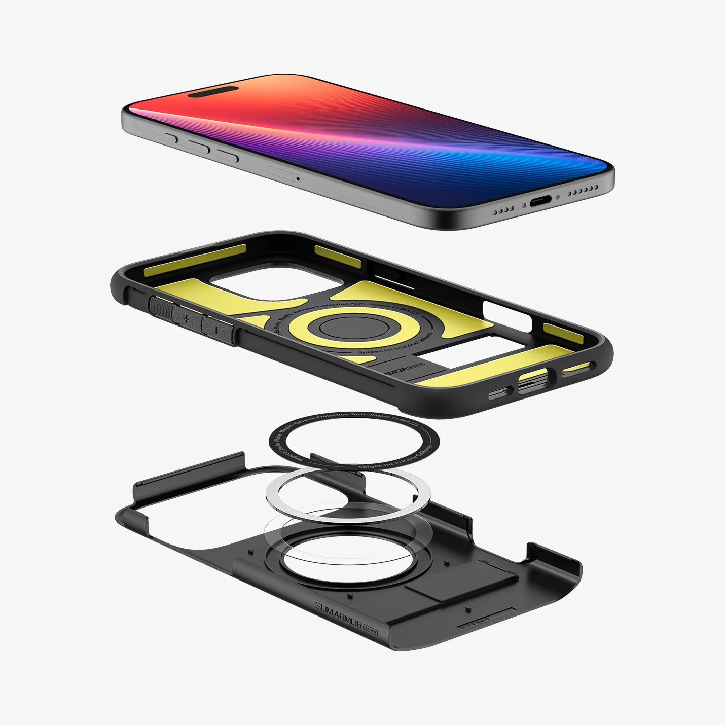 Spigen - Slim Armor MagSafe Case for Apple iPhone 16 Pro - Black