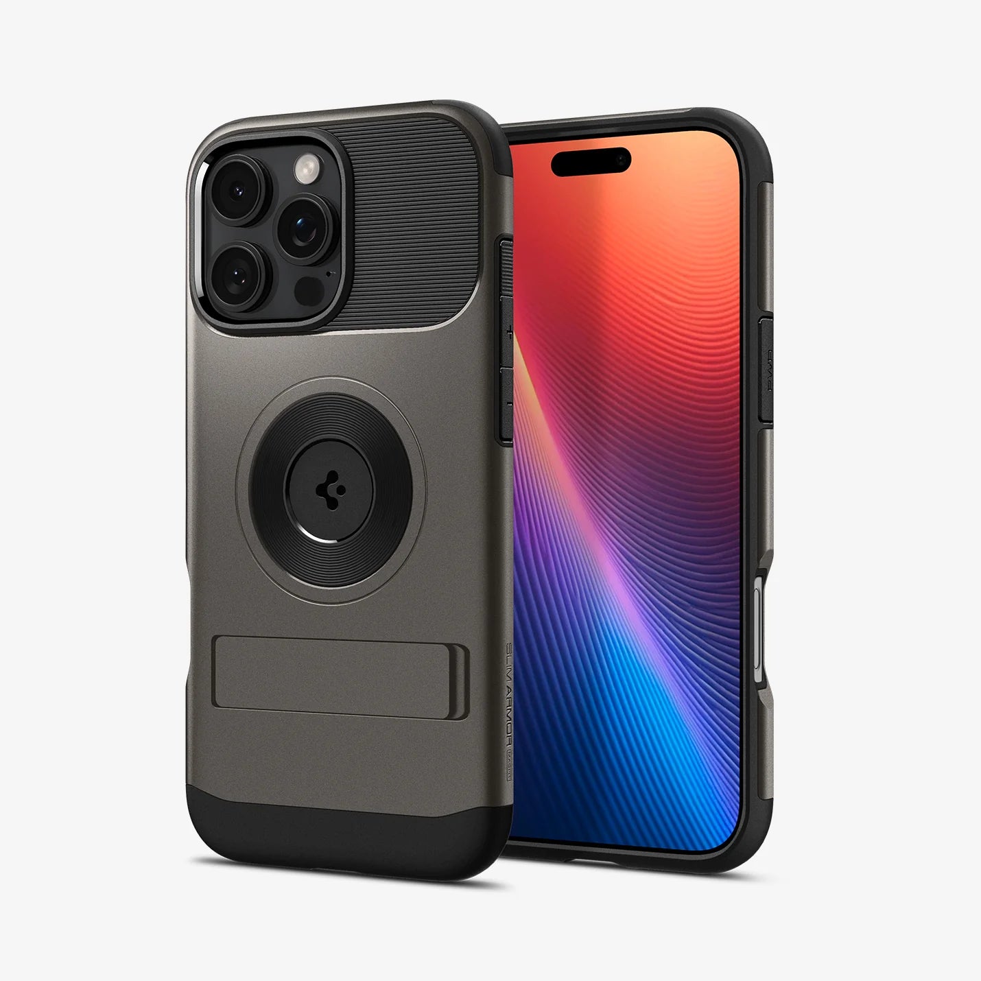 Spigen - Slim Armor MagSafe Case for Apple iPhone 16 - Black