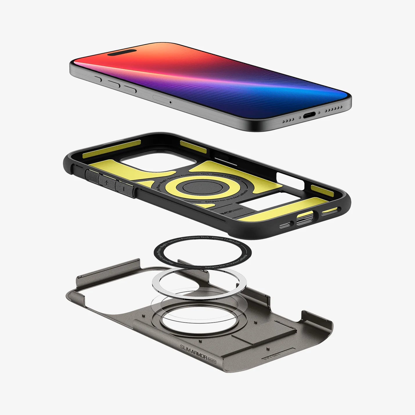 Spigen - Slim Armor MagSafe Case for Apple iPhone 16 - Black