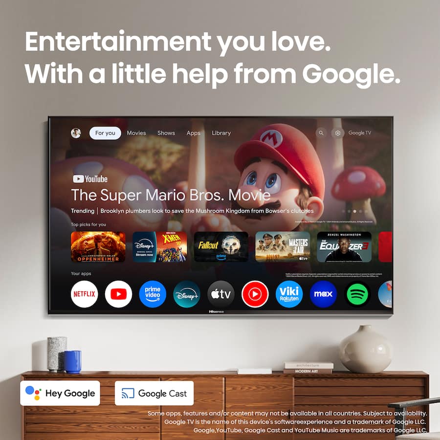 Hisense 85" Class U7 Series MiniLED ULED 4K Google Smart TV (2025)
