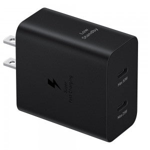 Samsung OEM Duo Kit - 50W Dual Port Charging Wall Charger w/ 3ft 5A USB-C to USB-C Cable
