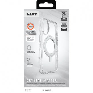 Laut Crystal Matter case with MagSafe iPhone 16 Crystal