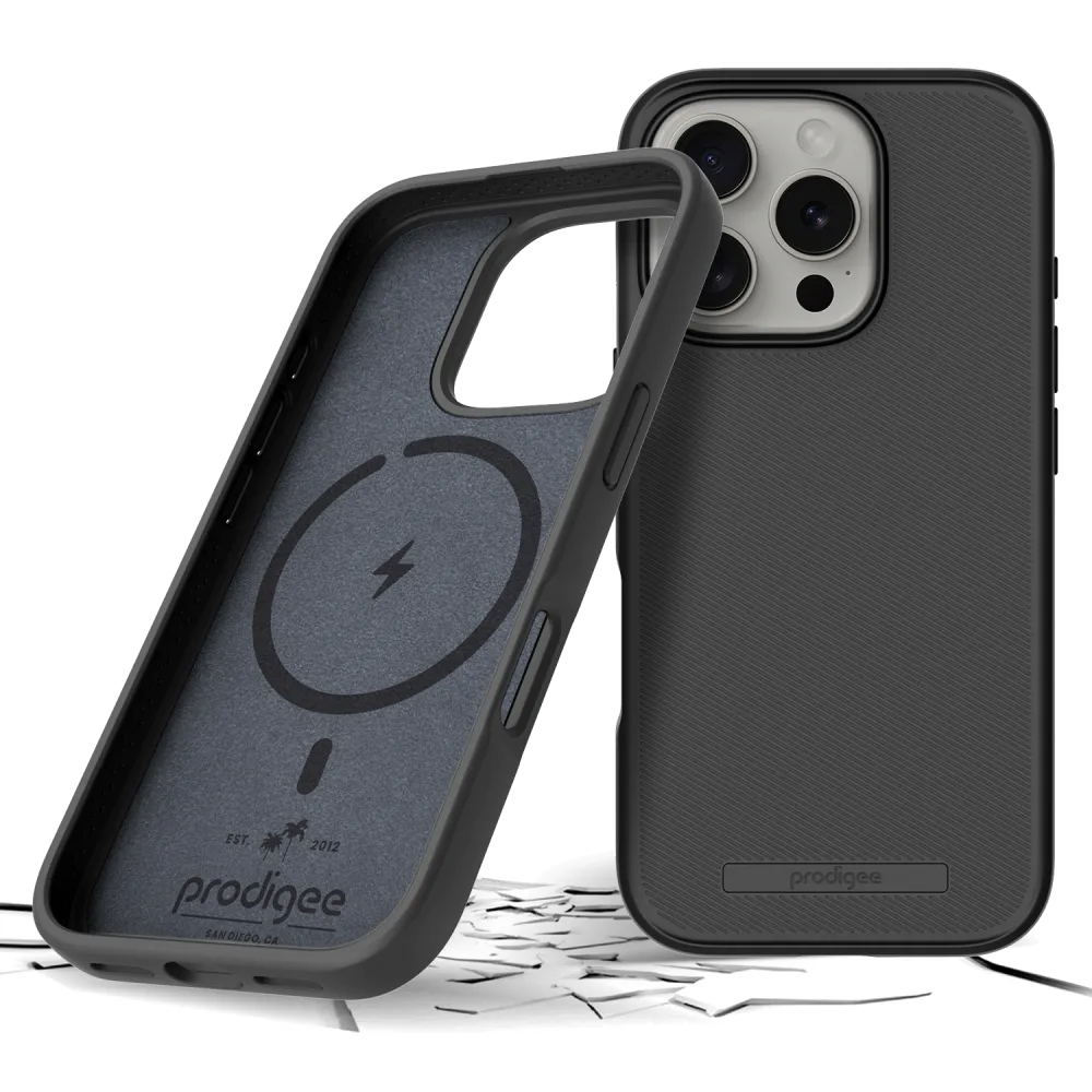 Prodigee - Solid MagSafe Case for Apple iPhone 16 Pro - Black