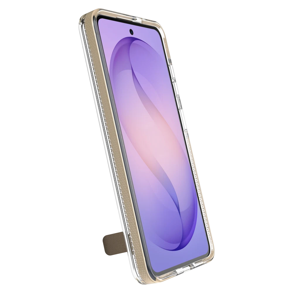 ZAGG - Santa Cruz Snap Case with Kickstand for Samsung Galaxy S26 - Titanium Gray