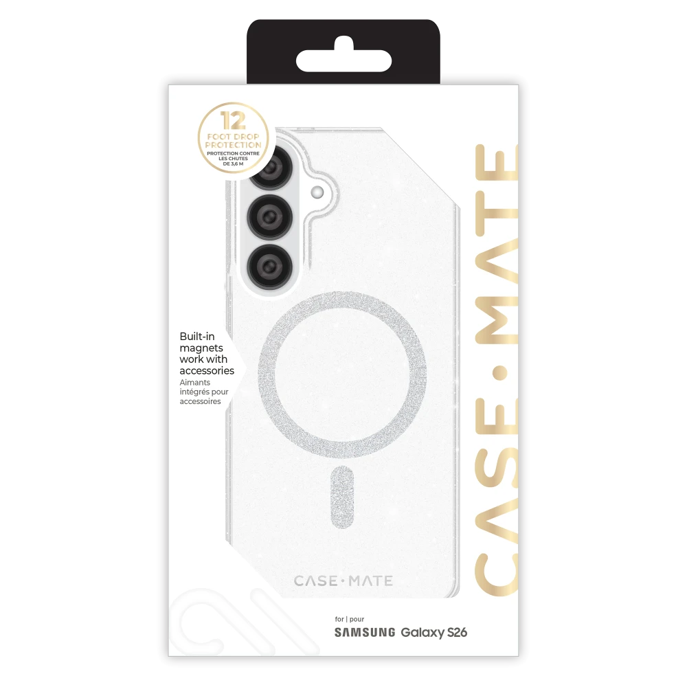 Case-Mate - Twinkle Case with Magnet for Samsung Galaxy S26 - Twilight Silver