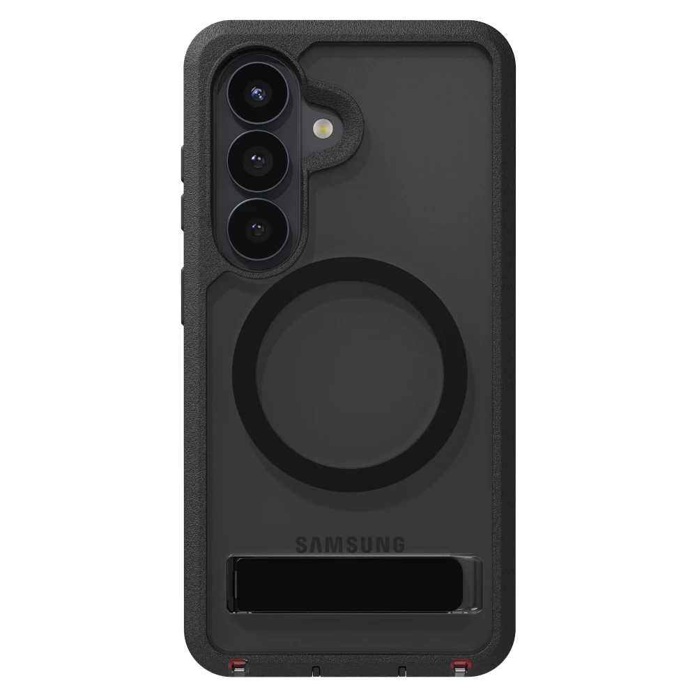 ZAGG - Rainier Snap Case with Kickstand for Samsung Galaxy S26 - Smoke Black