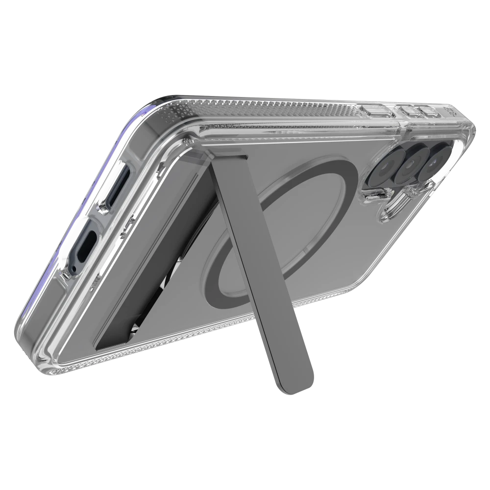 ZAGG - Santa Cruz Snap Case with Kickstand for Samsung Galaxy S26 - Black