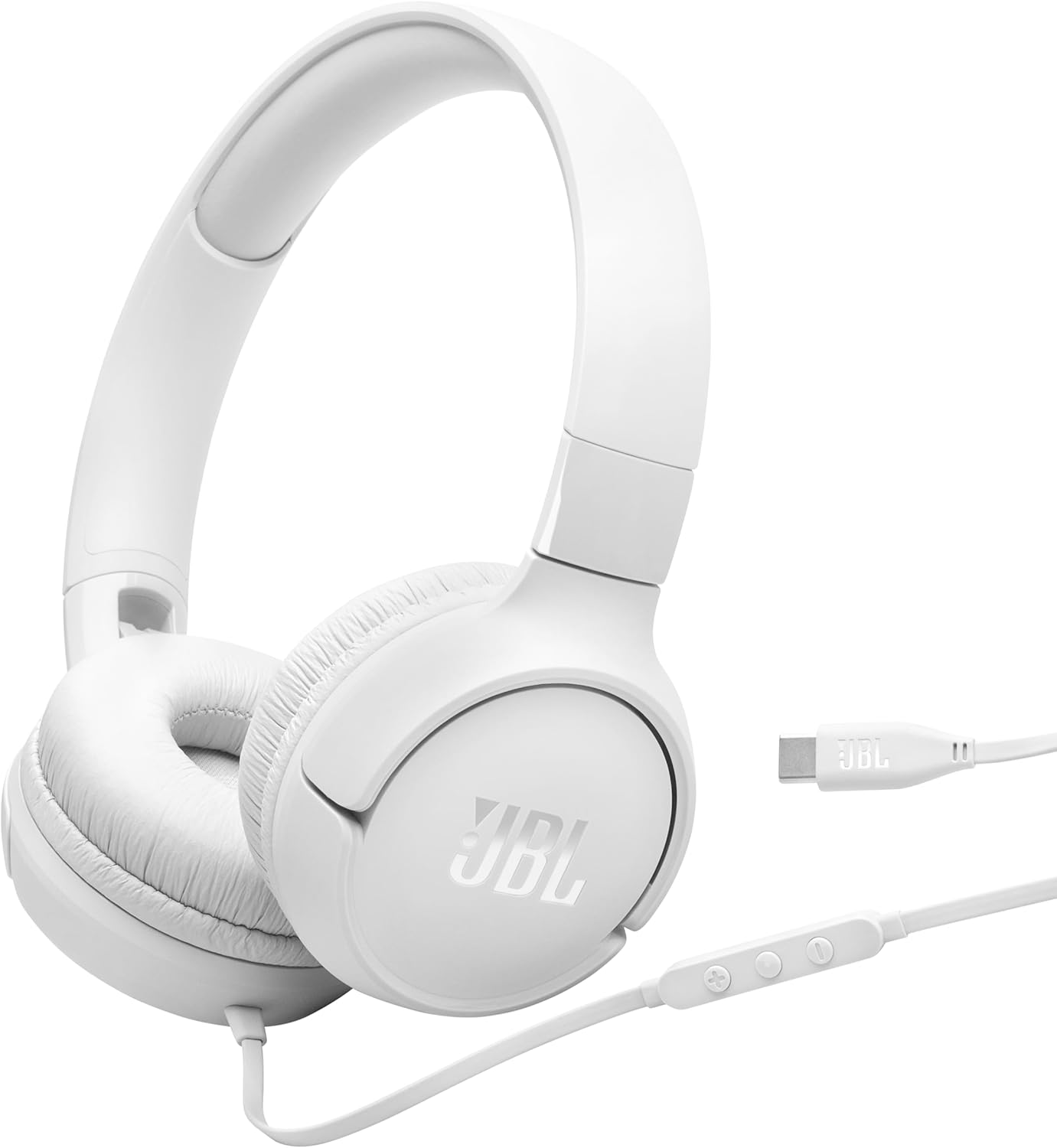 JBL Tune 520C USB-C Wired on-Ear Headphones with Hi-Res Audio Support
