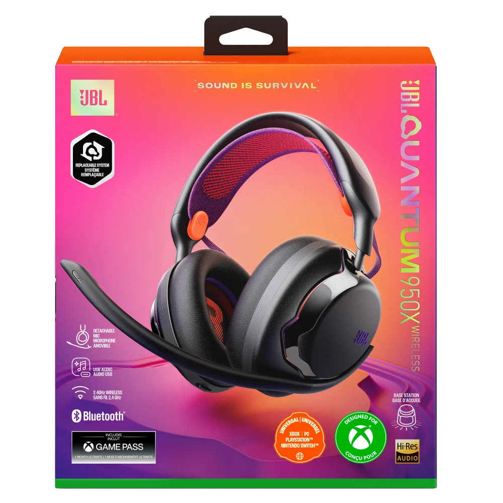 JBL Quantum 950x Noise Cancelling Wireless Bluetooth Over Ear Gaming Headset