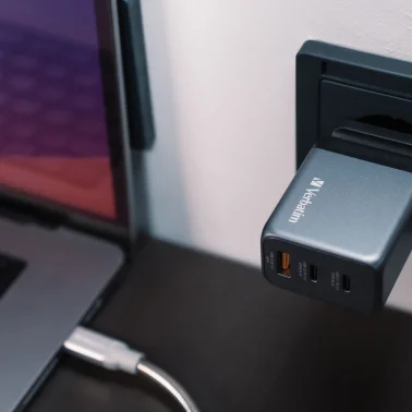Verbatim® 65-Watt 3-USB-Port GaN Wall Charger