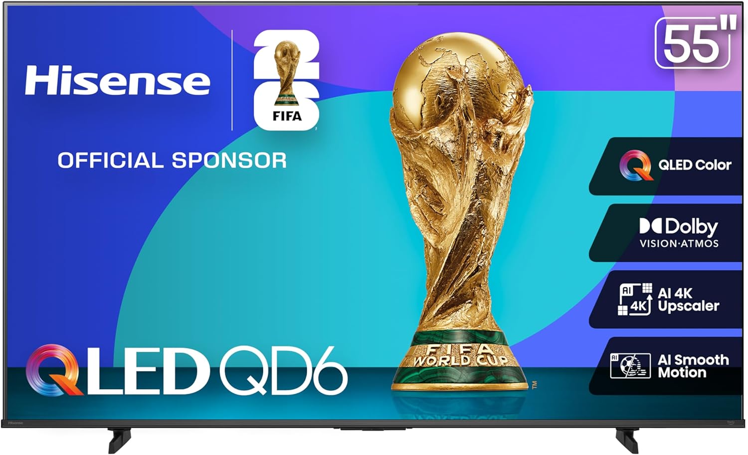 Hisense 65” QD6 Series Hi-QLED 4K UHD Smart Fire TV