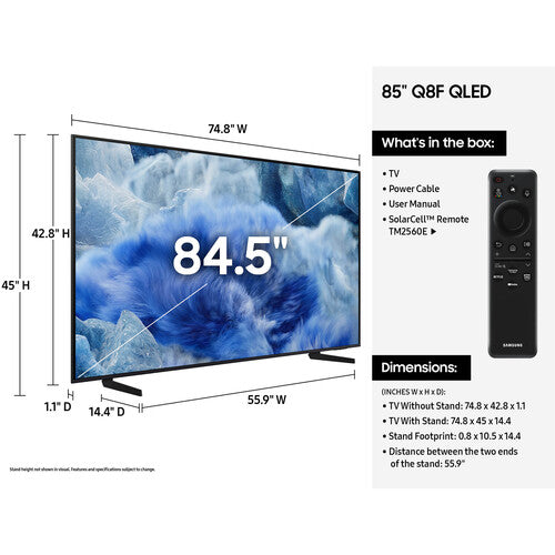 Samsung Q8F Series 85" QLED 4K UHD Smart TV (2025)