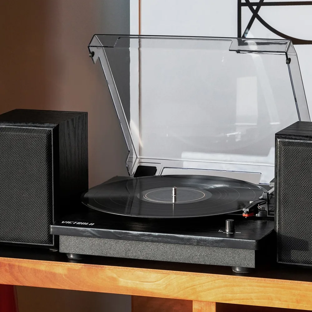 Victrola Montauk Bluetooth Turntable System (Black)