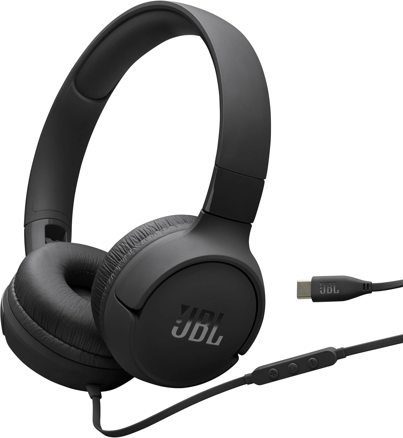 JBL Tune 520C USB-C Wired on-Ear Headphones with Hi-Res Audio Support