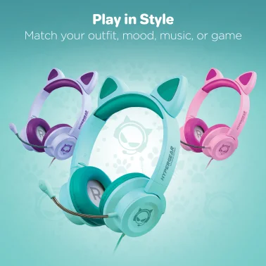 HyperGear Kombat Kitty Gaming Headset for Kids