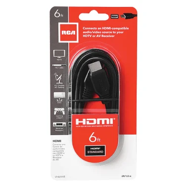 RCA 6 FT Standard HDMI® Cable