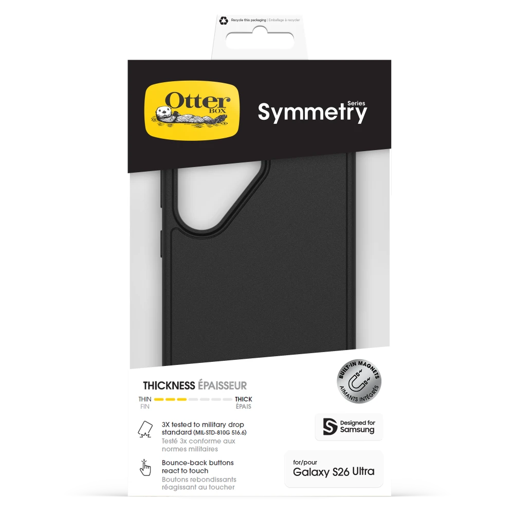 OtterBox - Symmetry Magnetic Case for Samsung Galaxy S26 Ultra - Black