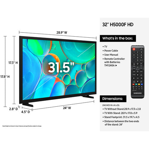 Samsung H5000F 32" HD HDR Smart LED TV (2025)